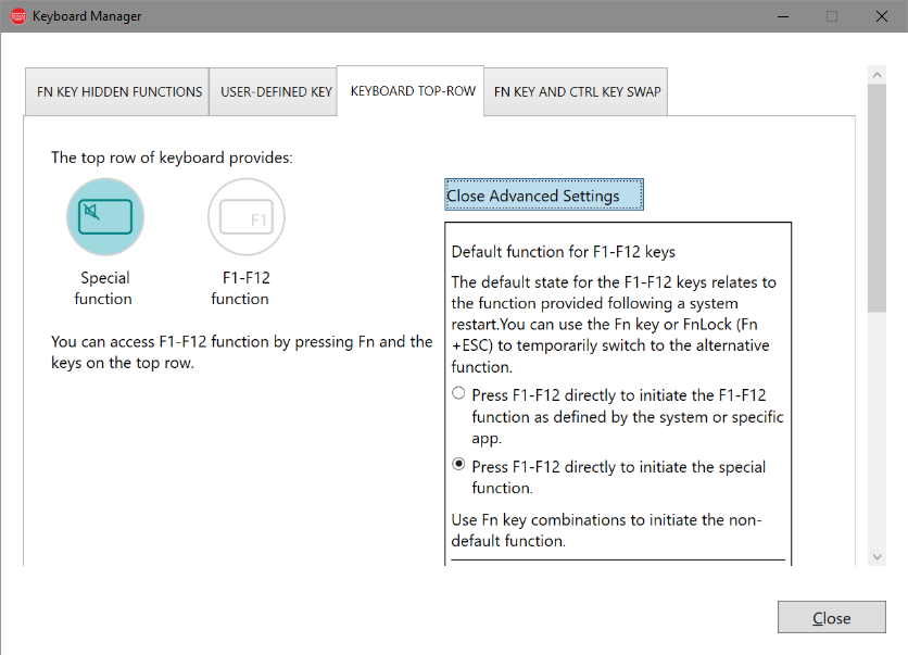 keyboard manager